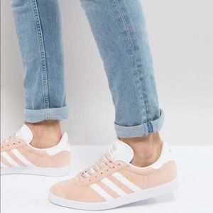 4M Icy Pink, White and Gold Adidas Gazelle